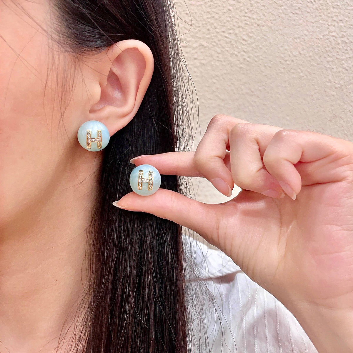 Martin Graham earrings in polished metal-tone – main product view