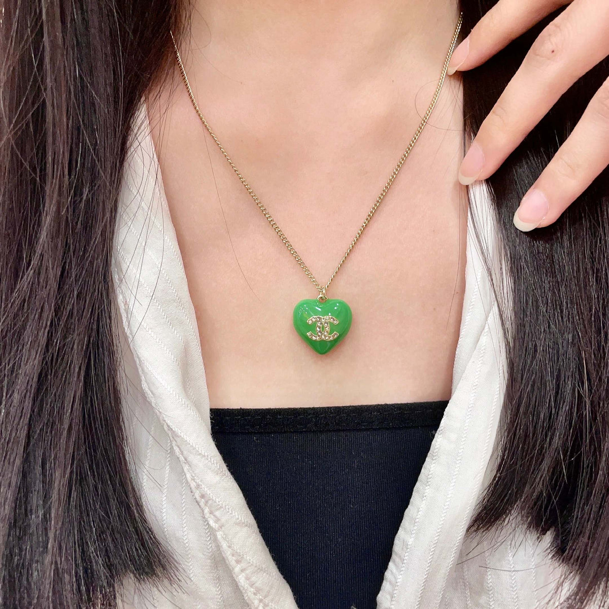 Martin Graham pendant necklace in polished metal-tone – main product view