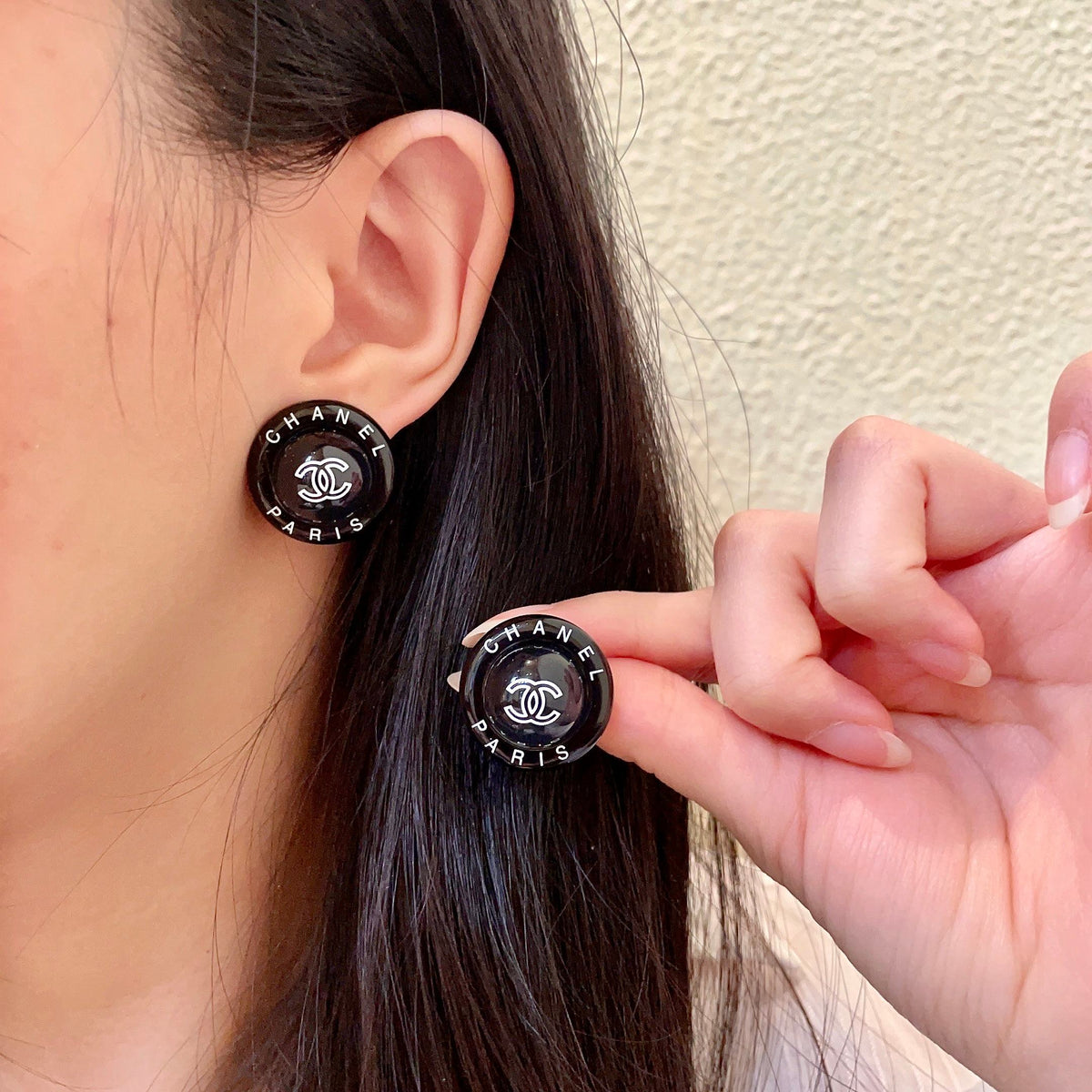 Martin Graham stud earrings in polished metal-tone – main product view