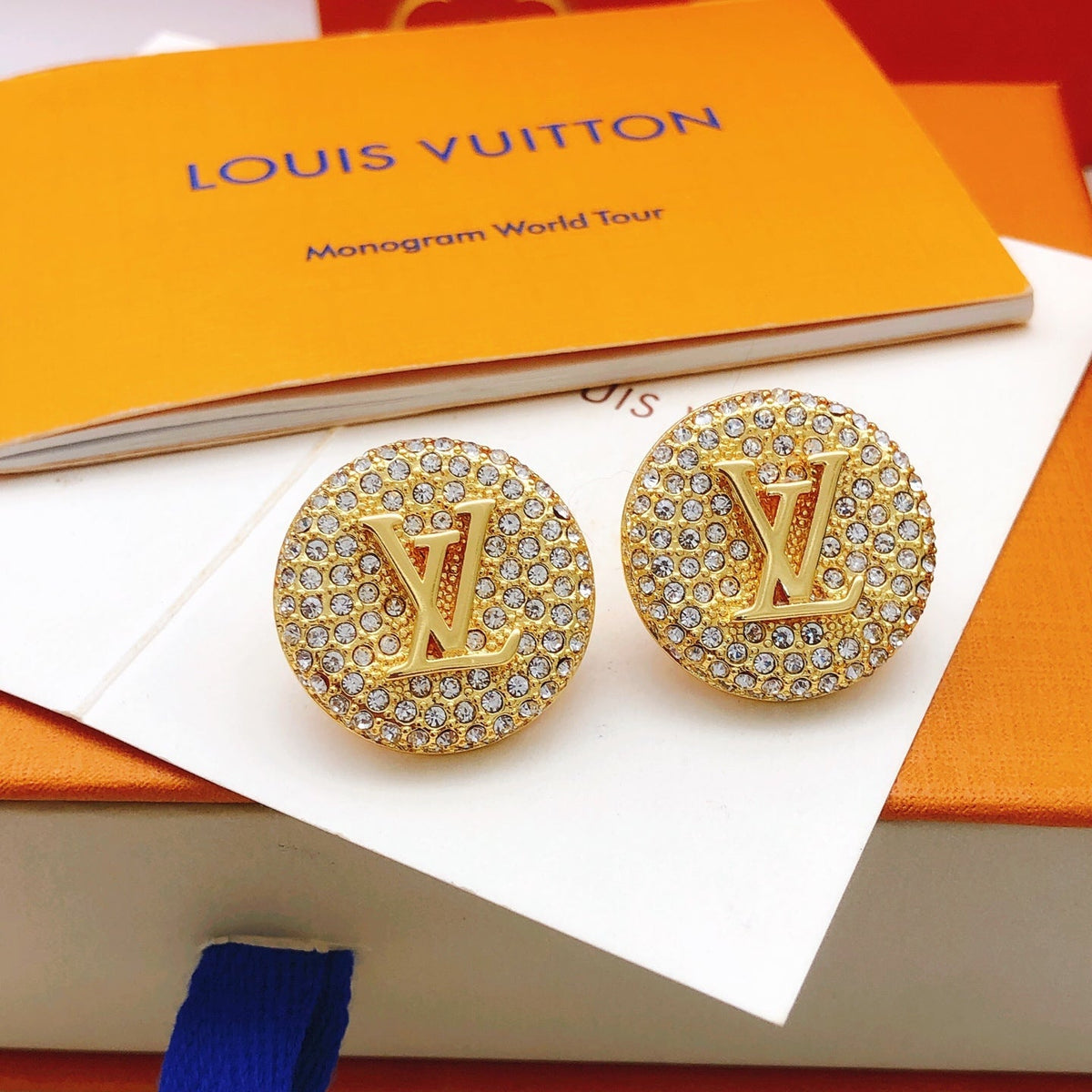 Martin Graham stud earrings in polished metal-tone – main product view