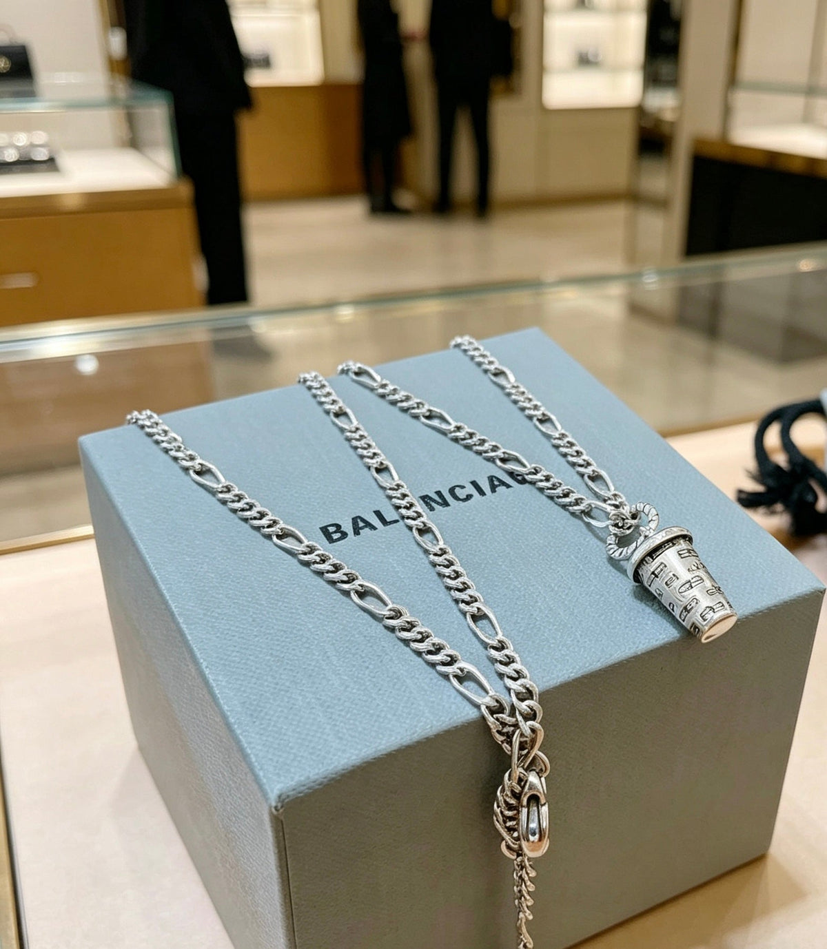 Martin Graham pendant necklace in polished metal-tone – main product view