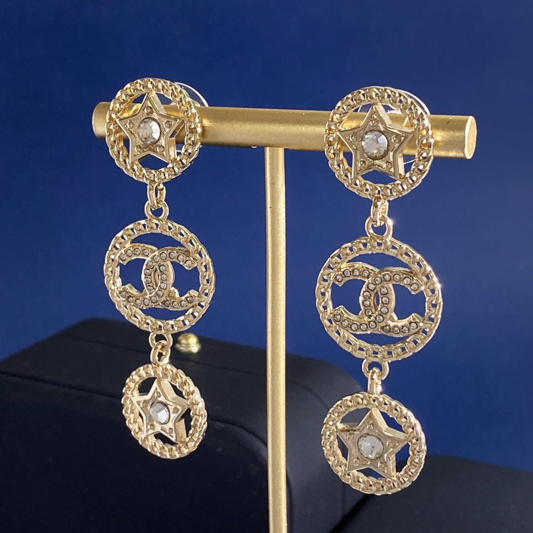 Martin Graham stud earrings in polished metal-tone – main product view