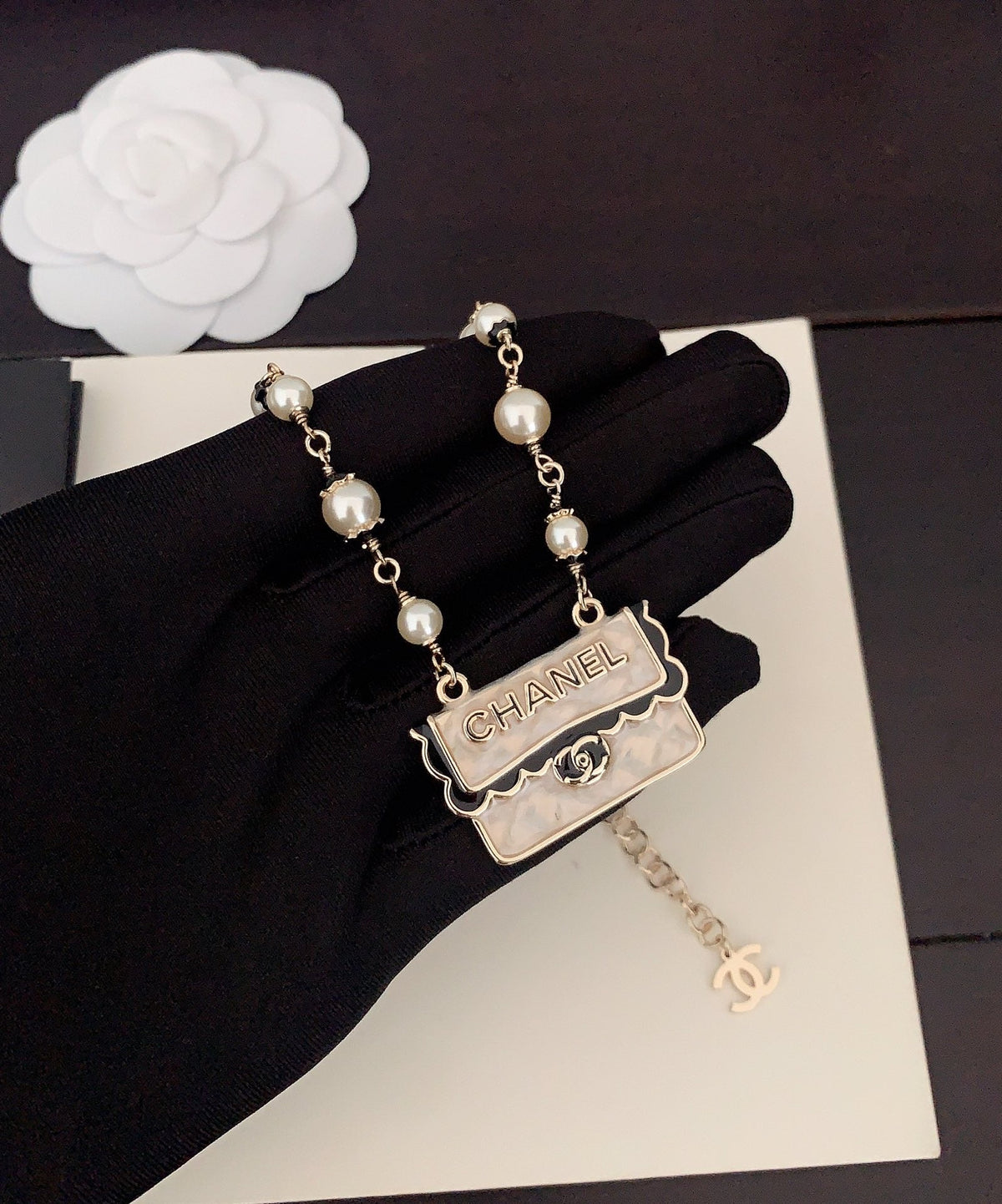 Martin Graham pendant necklace in polished metal-tone – main product view
