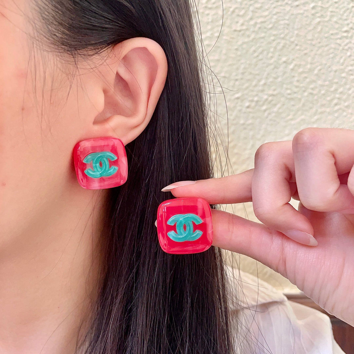 Martin Graham stud earrings in polished metal-tone – main product view