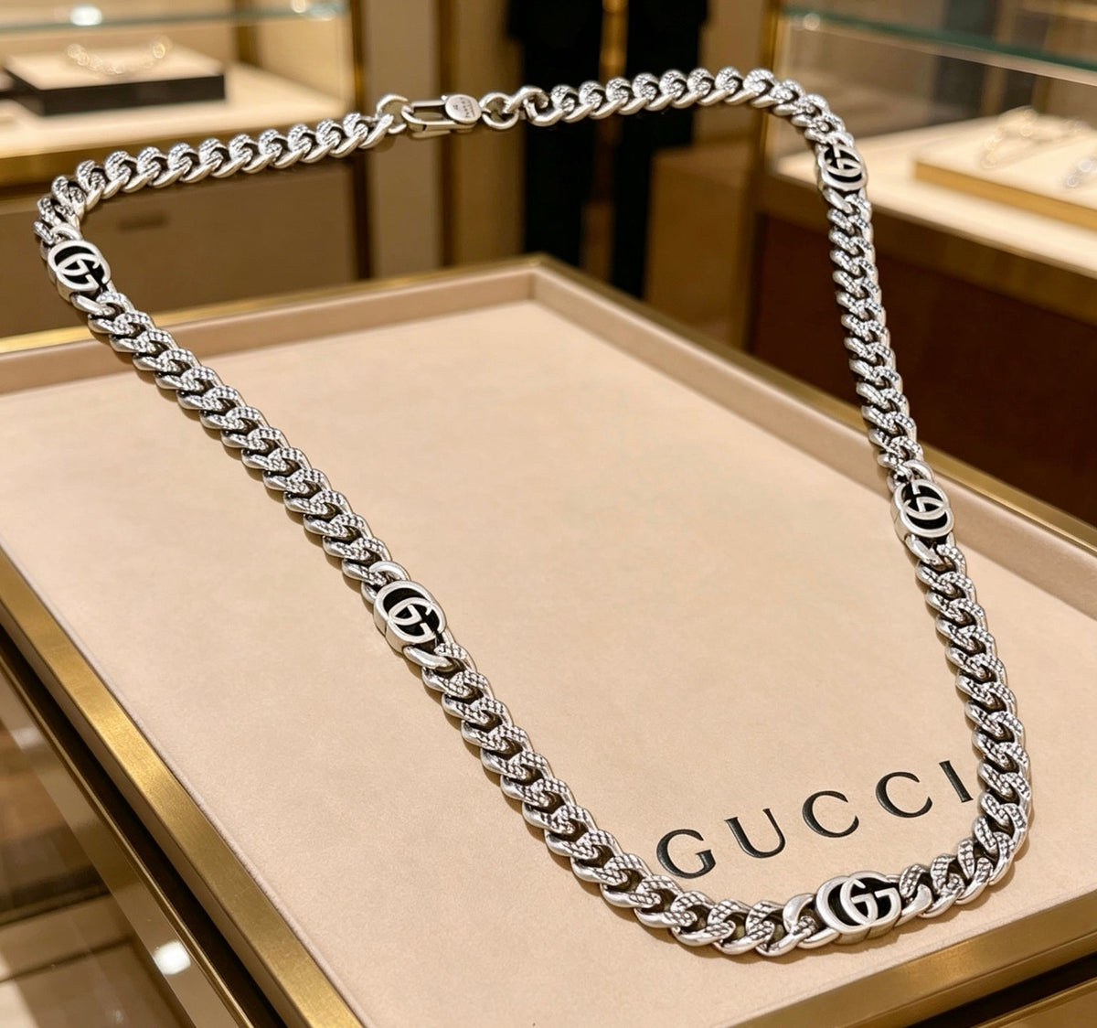 Martin Graham pendant necklace in polished metal-tone – main product view