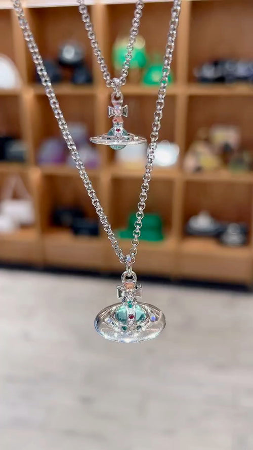 Martin Graham pendant necklace in polished metal-tone – main product view