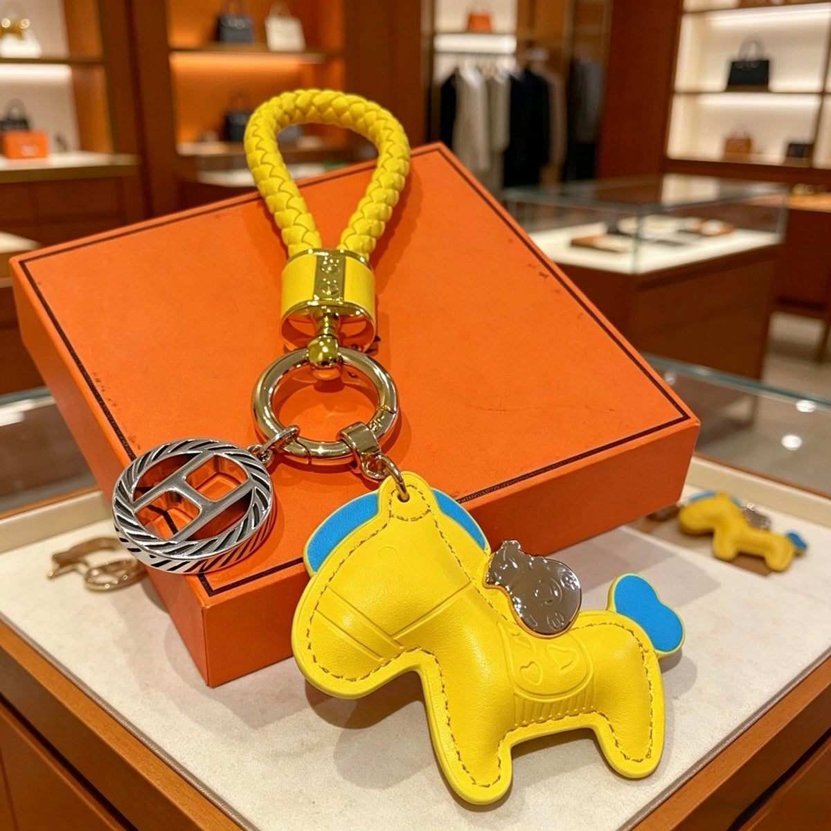 Martin Graham keychain in polished metal-tone – main product view