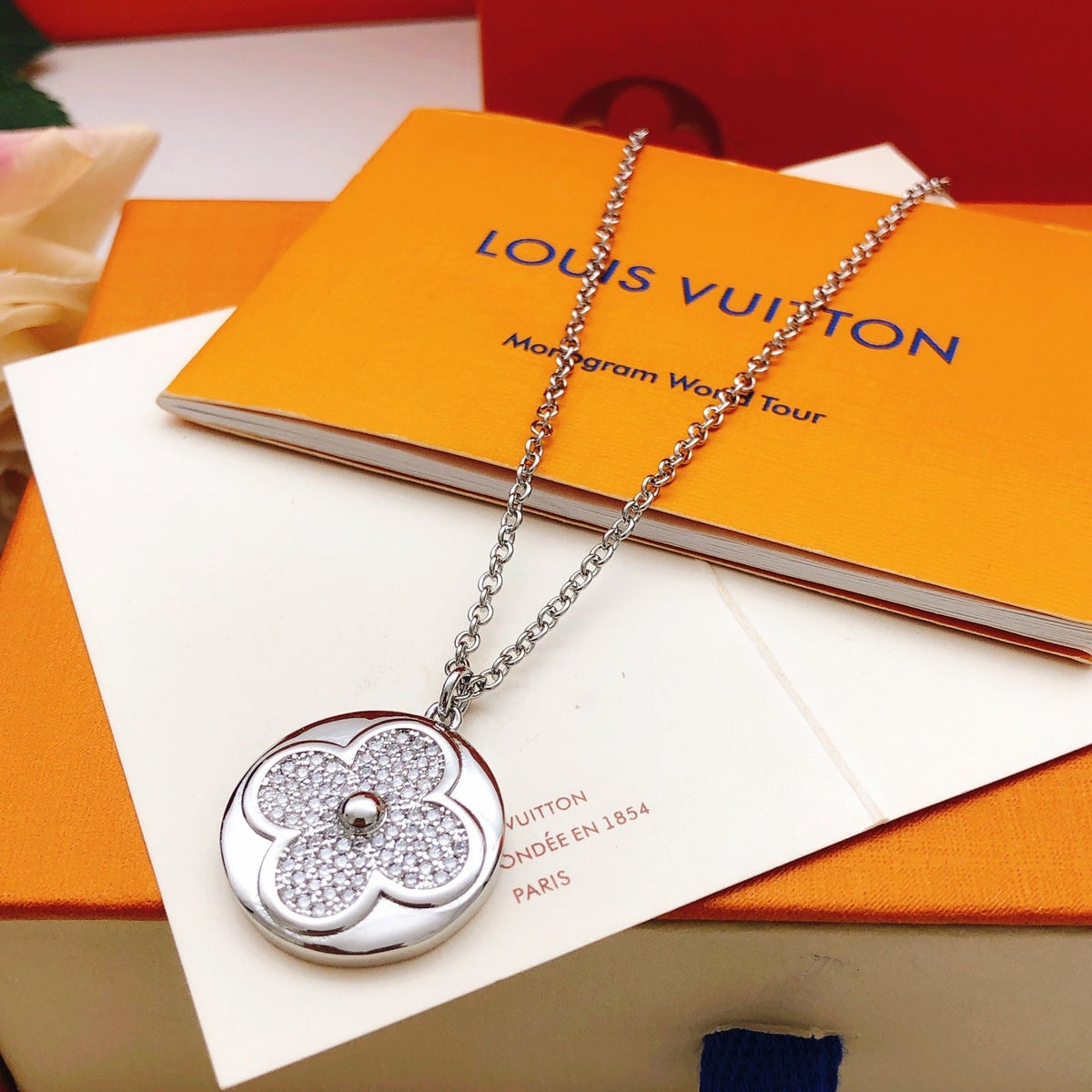 Martin Graham pendant necklace in polished metal-tone – main product view