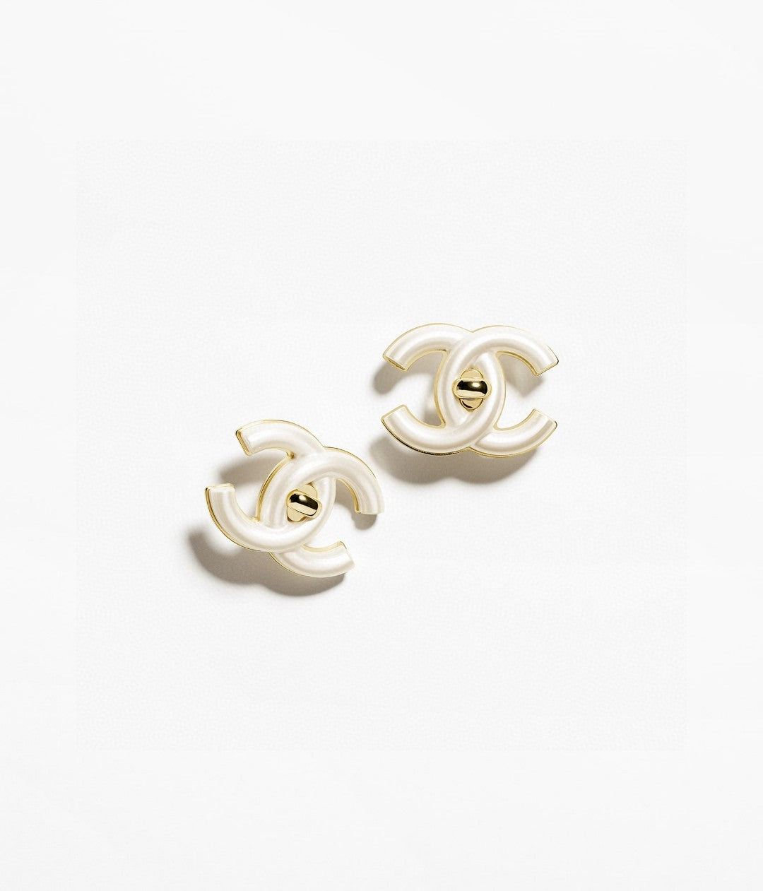 Martin Graham stud earrings in polished metal-tone – main product view