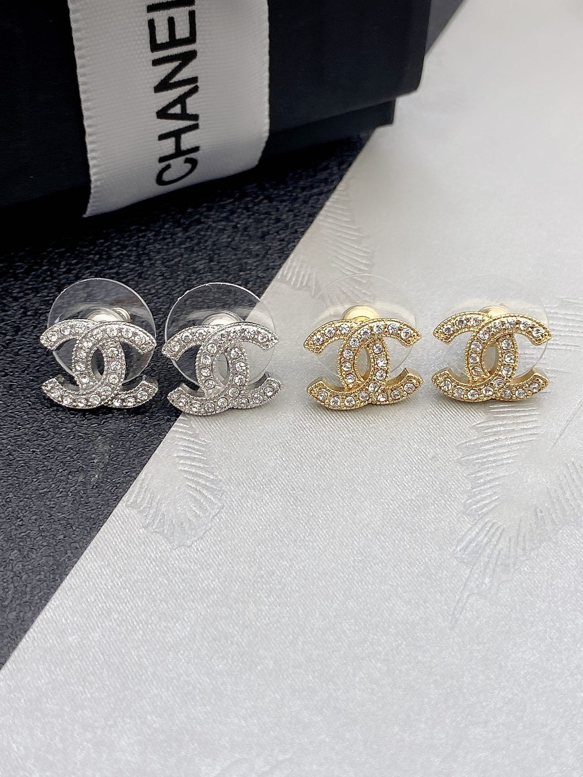 Martin Graham stud earrings in polished metal-tone – main product view