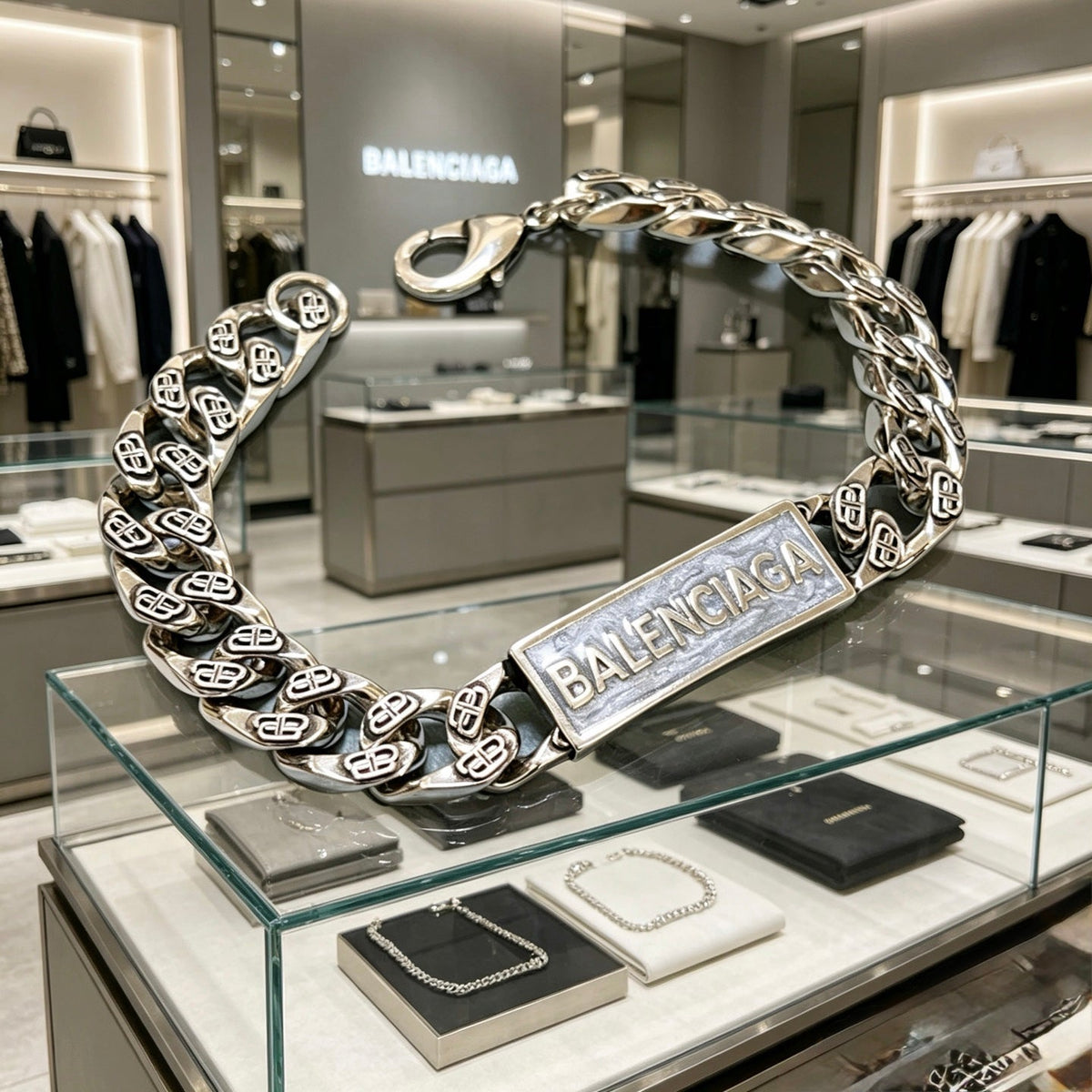 Martin Graham bracelet in polished metal-tone – main product view