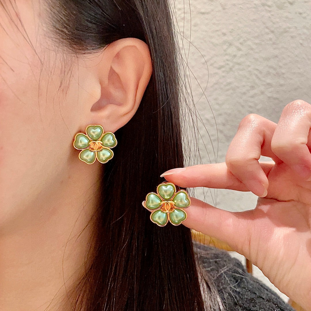 Martin Graham stud earrings in polished metal-tone – main product view