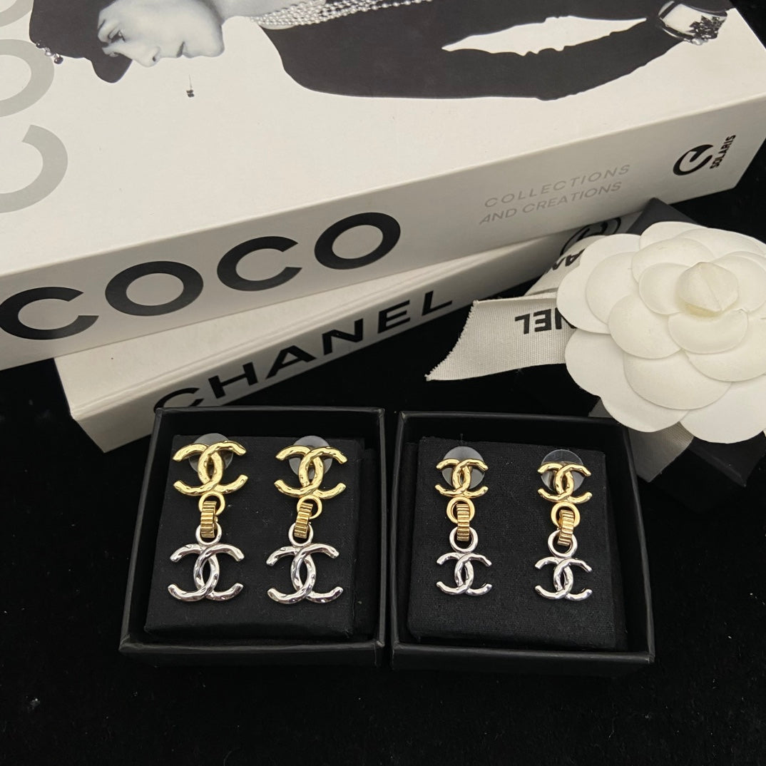 Martin Graham stud earrings in polished metal-tone – main product view