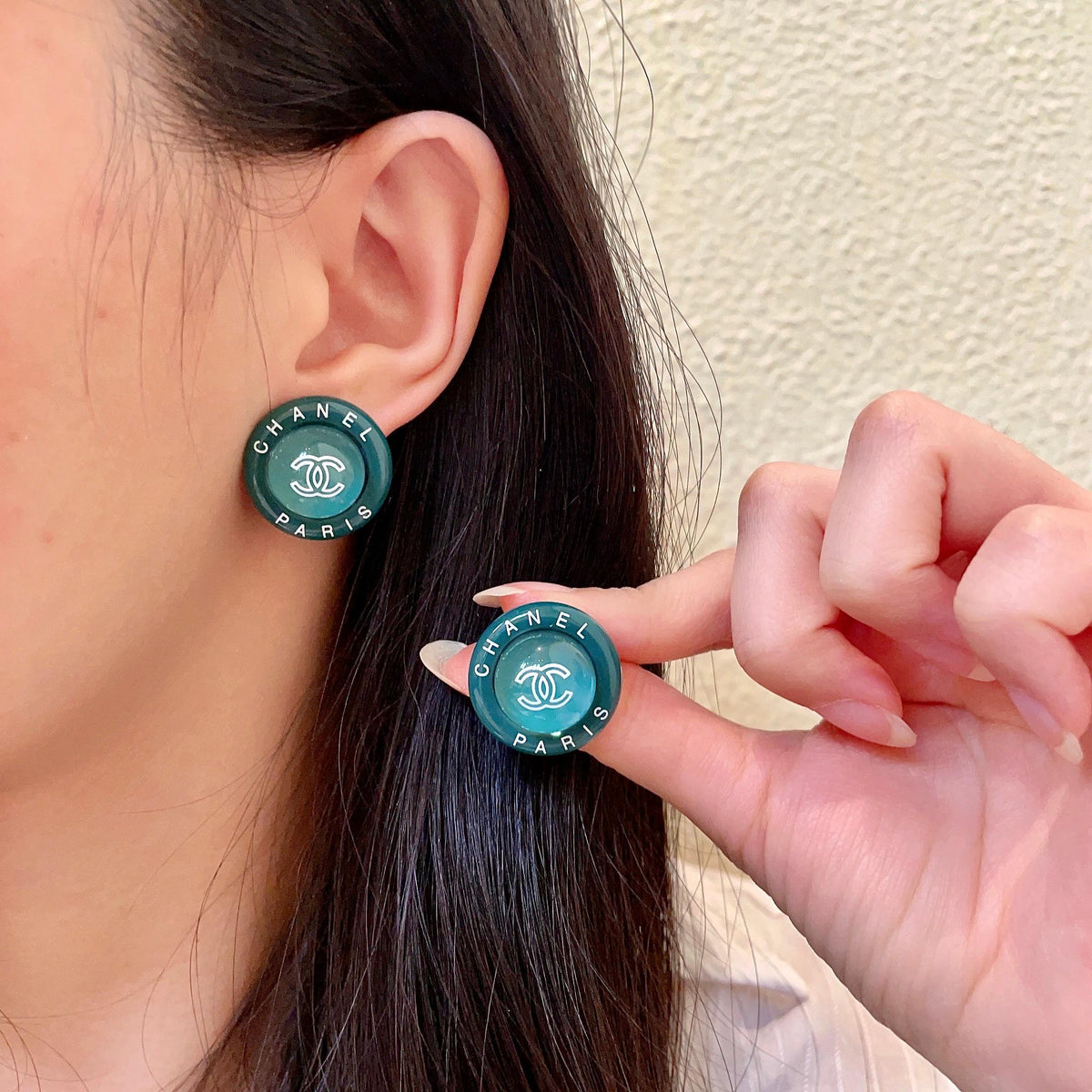 Martin Graham stud earrings in polished metal-tone – main product view