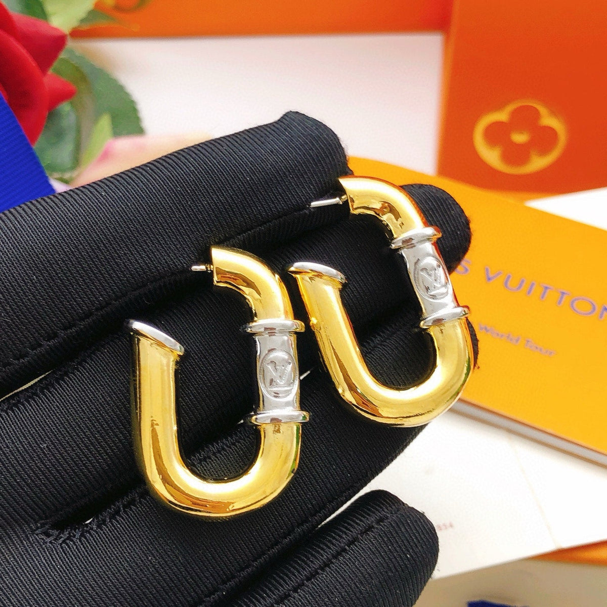 Martin Graham earrings in polished metal-tone – main product view