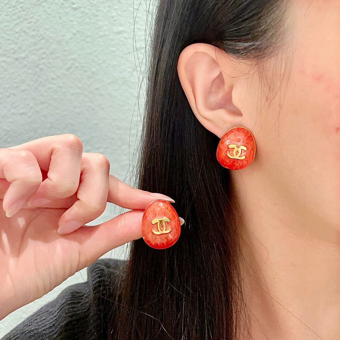 Martin Graham stud earrings in polished metal-tone – main product view