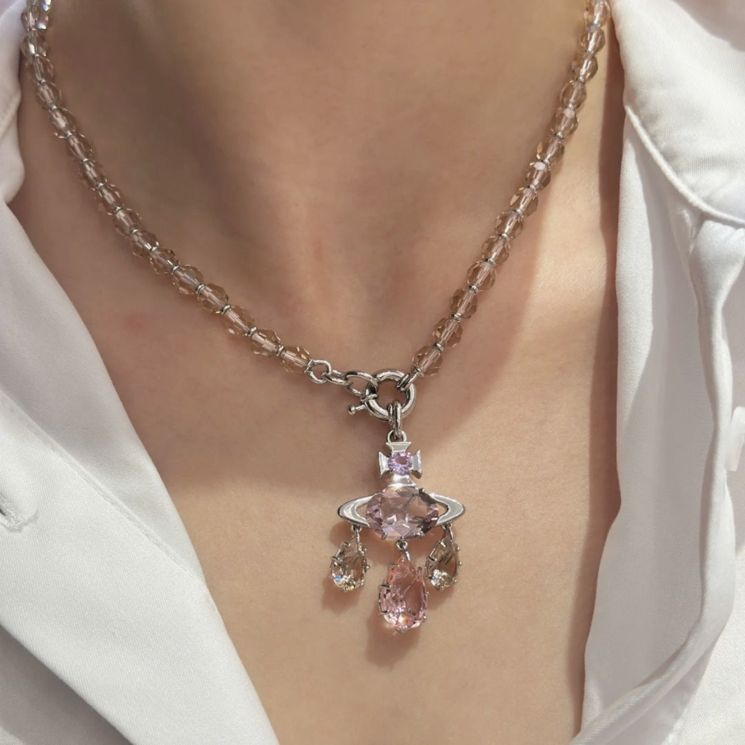 Martin Graham pendant necklace in polished metal-tone – main product view