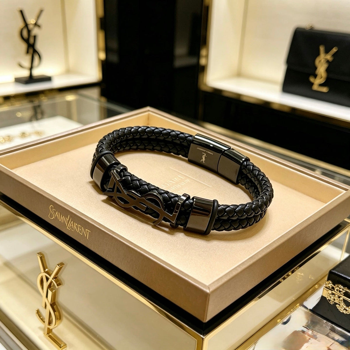 Martin Graham bangle in polished metal-tone – main product view