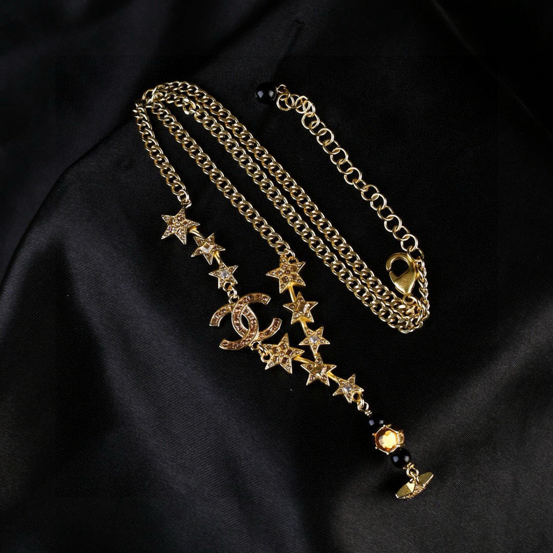 Martin Graham pendant necklace in polished metal-tone – main product view