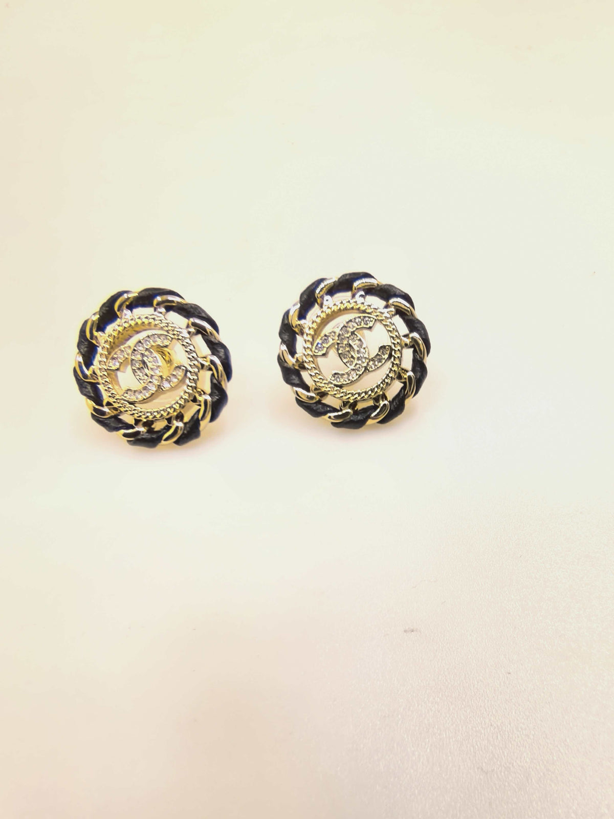 Martin Graham stud earrings in polished metal-tone – main product view