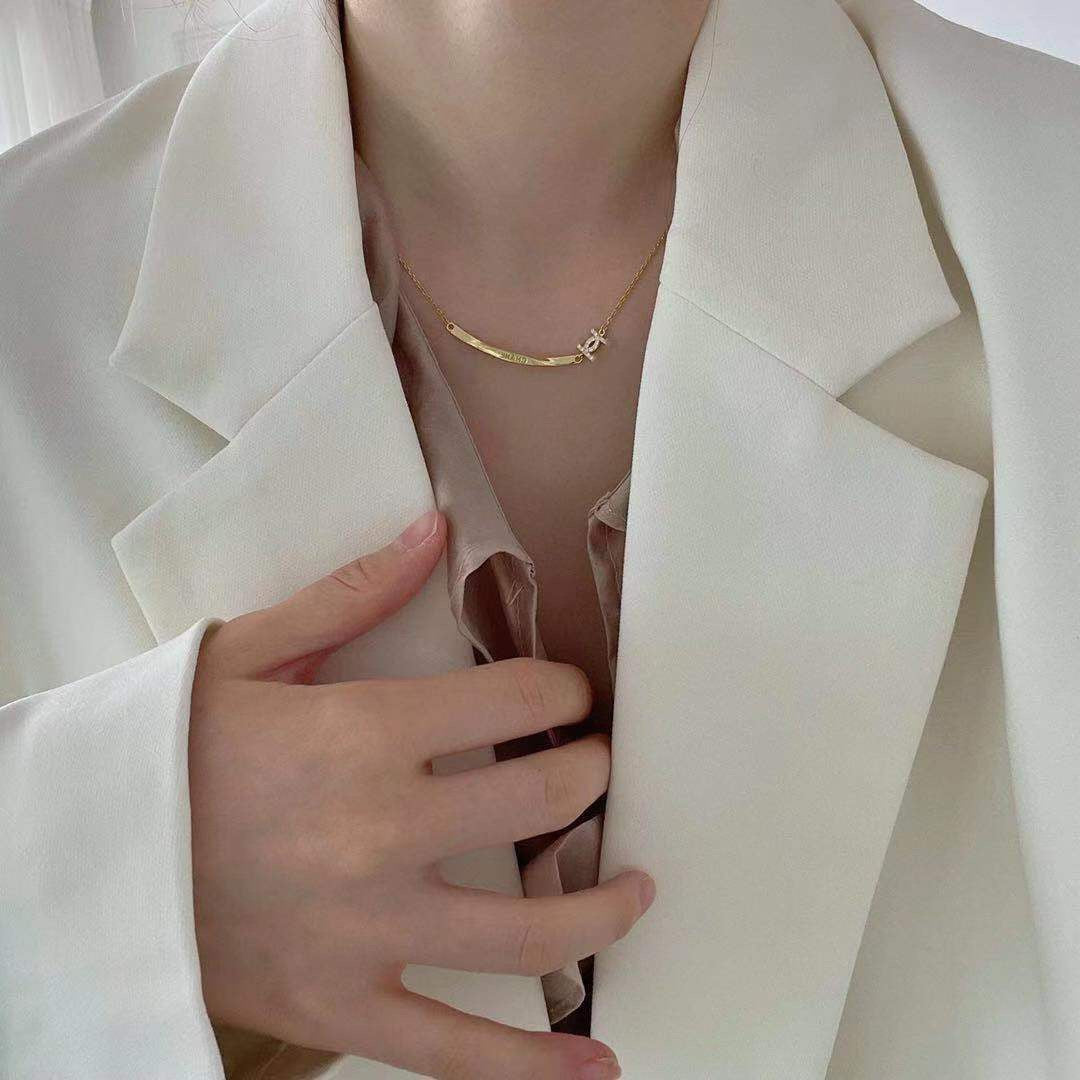 Martin Graham pendant necklace in polished metal-tone – main product view