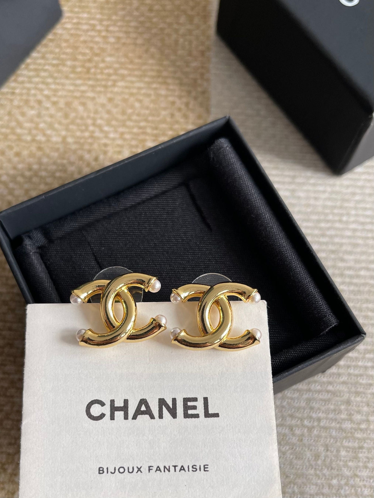 Martin Graham stud earrings in polished metal-tone – main product view