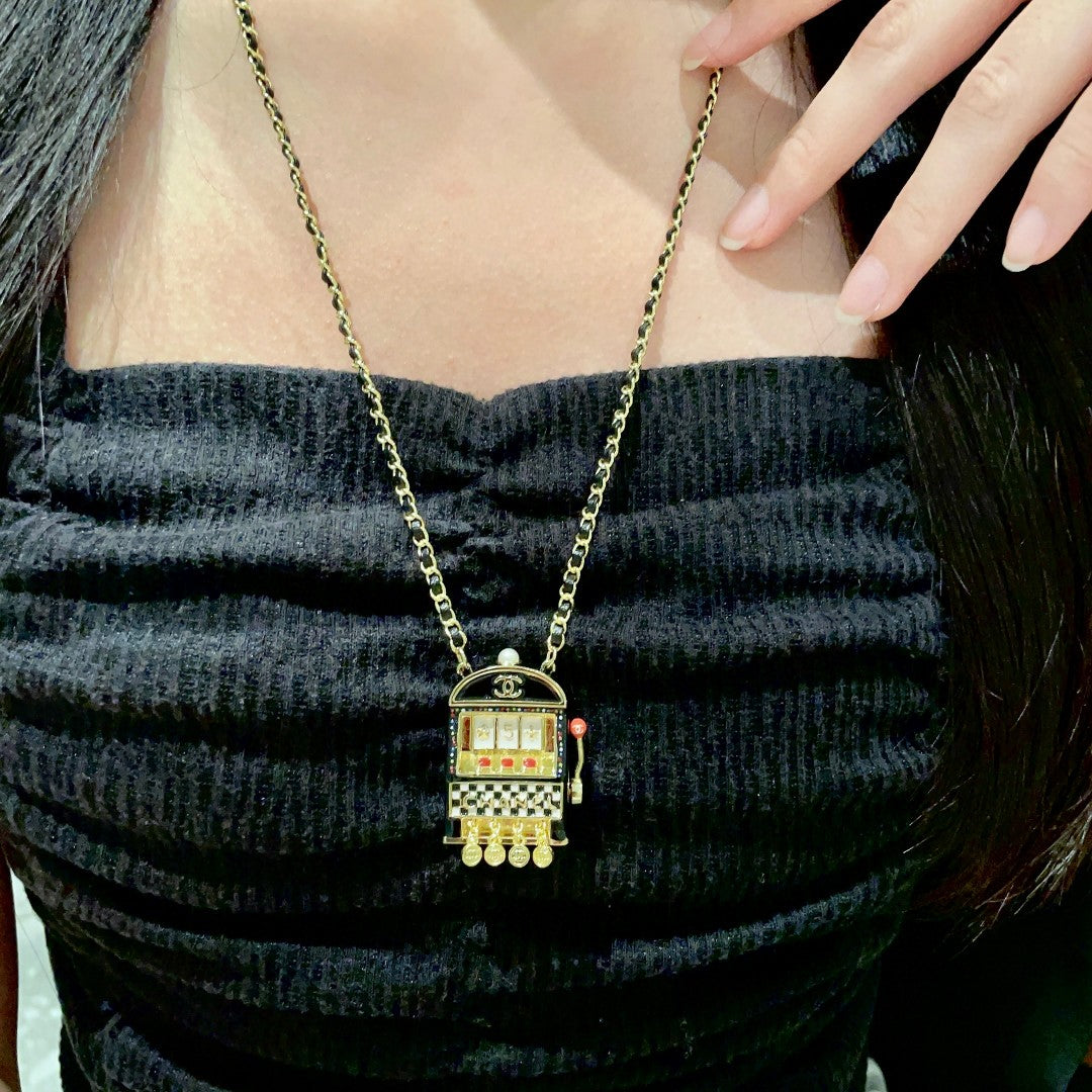 Martin Graham pendant necklace in polished metal-tone – main product view
