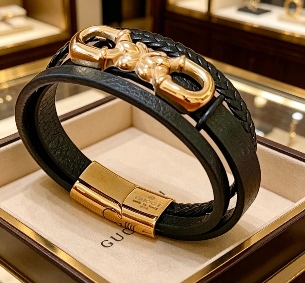 Martin Graham bangle in polished metal-tone – main product view