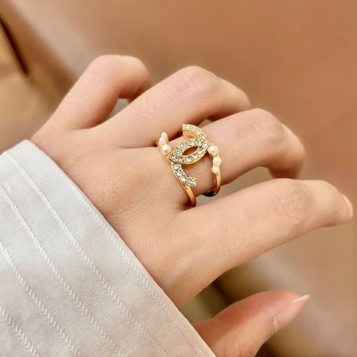 Martin Graham ring in polished metal-tone – main product view