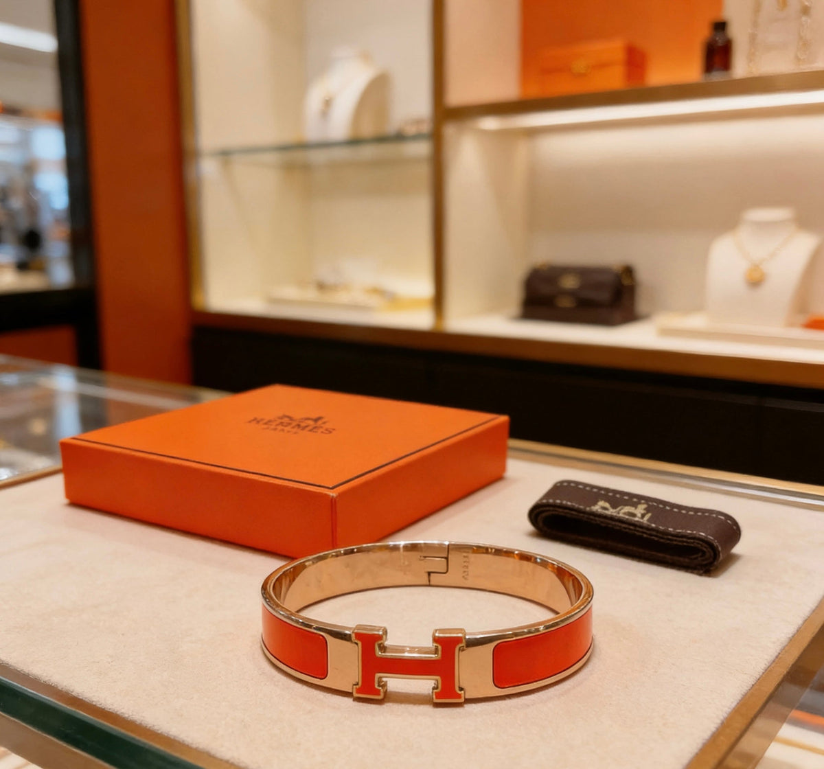 Martin Graham bangle in polished metal-tone – main product view