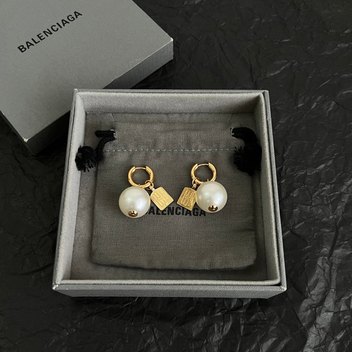 Martin Graham earrings in polished metal-tone – main product view