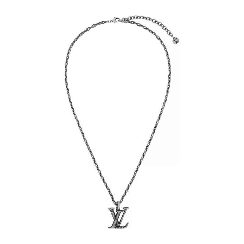Martin Graham pendant necklace in polished metal-tone – main product view