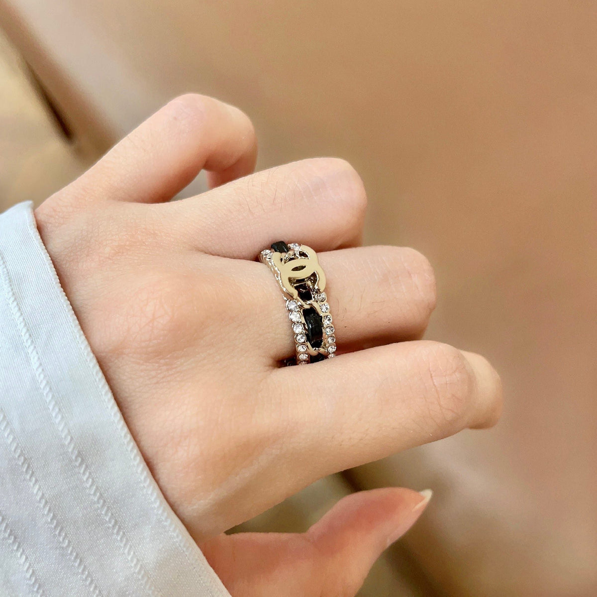 Martin Graham ring in polished metal-tone – main product view