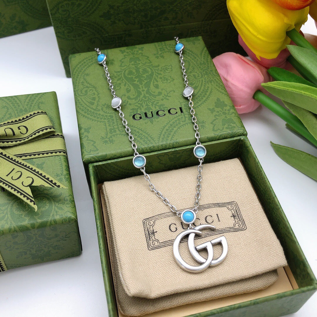 Martin Graham pendant necklace in polished metal-tone – main product view