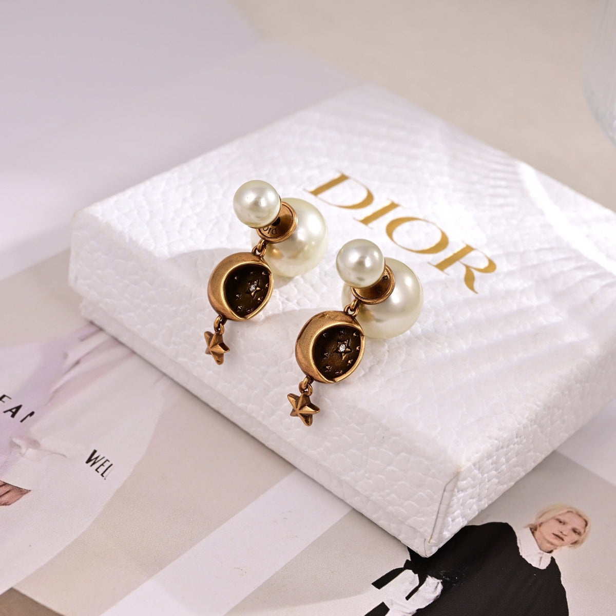 Martin Graham earrings in polished metal-tone
