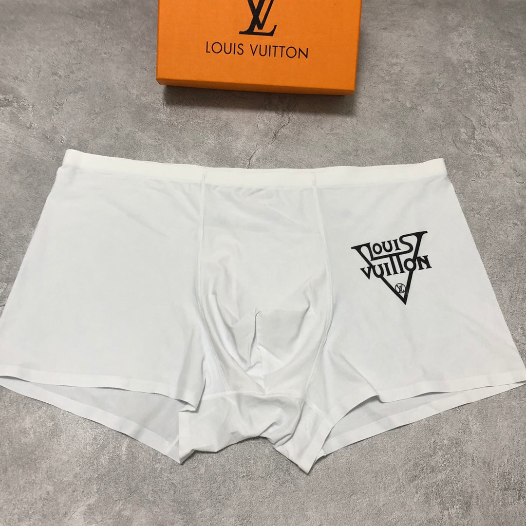 Louis Vuitton Visible All-Over Pattern And Logo Details Men's Boxer Briefs - 4-Piece Box
