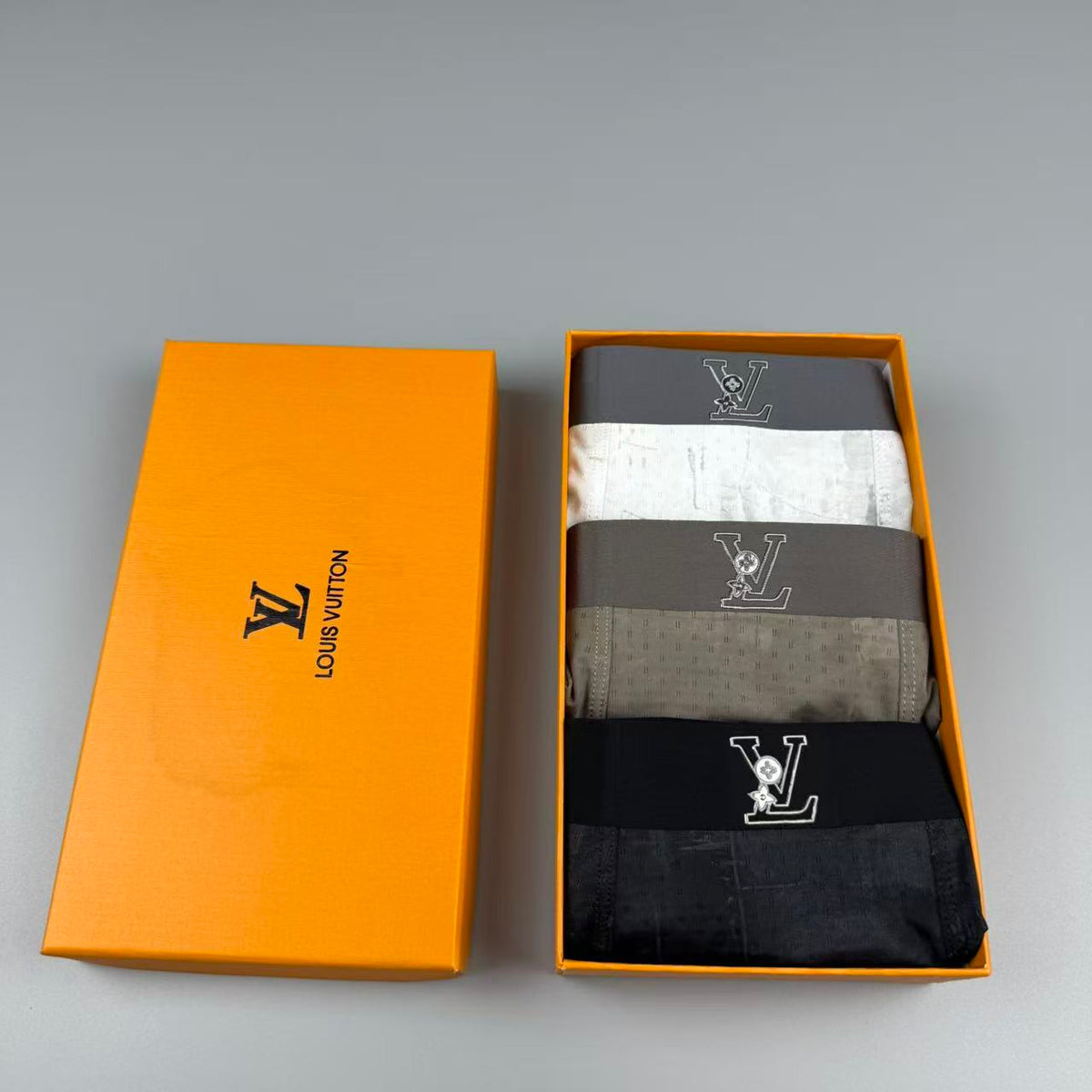 Louis Vuitton Logo Detail Men's Boxer Briefs - 3-Piece Box