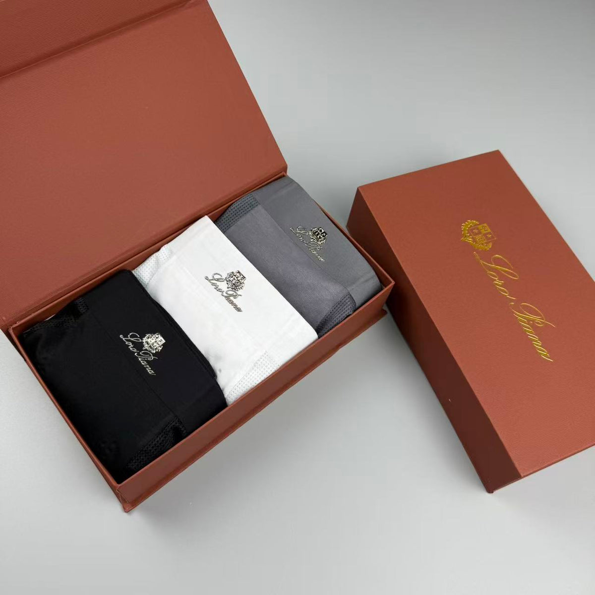 LP Logo Detail Men's Boxer Briefs - 3-Piece Box