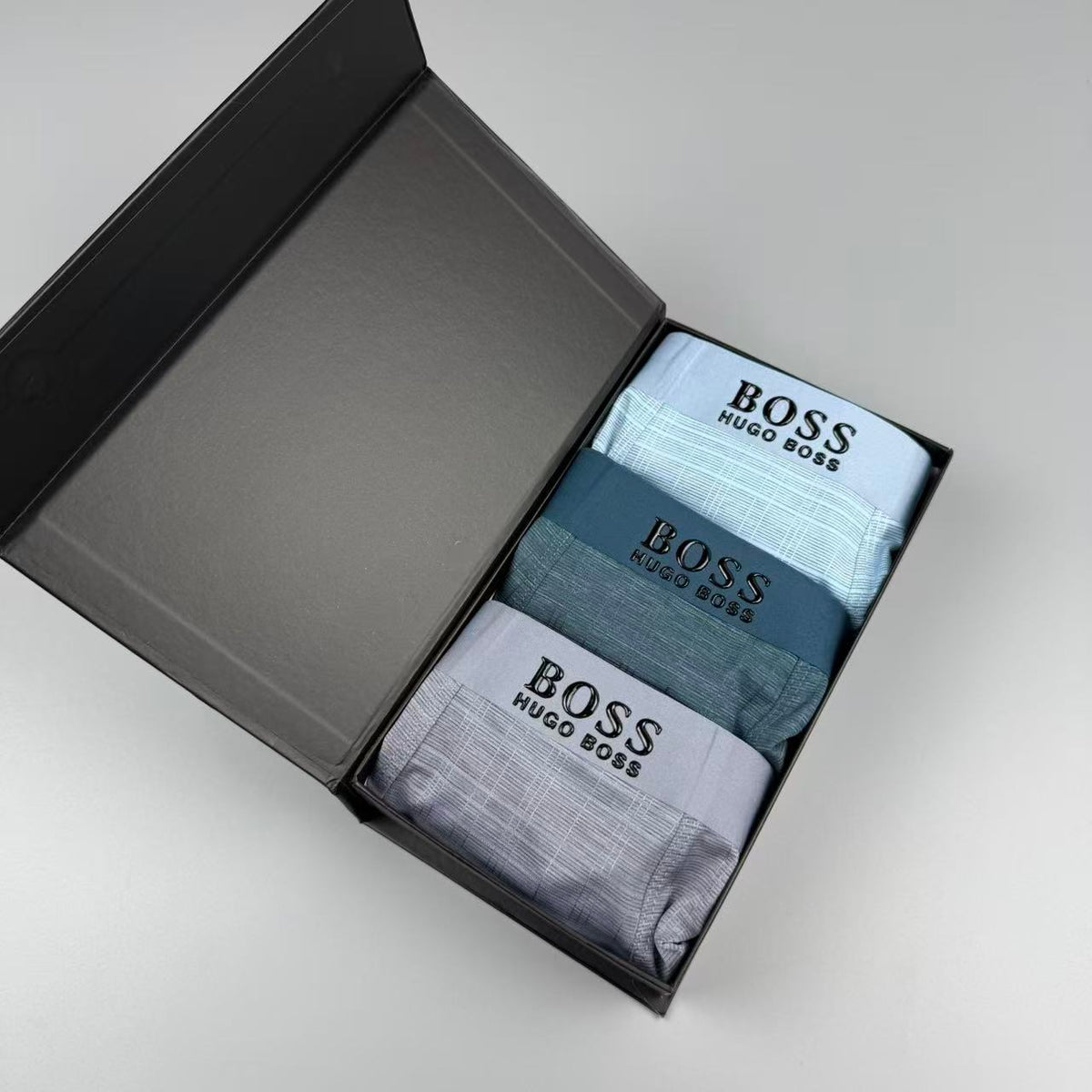 Boss Logo Detail Men's Boxer Briefs - 3-Piece Box