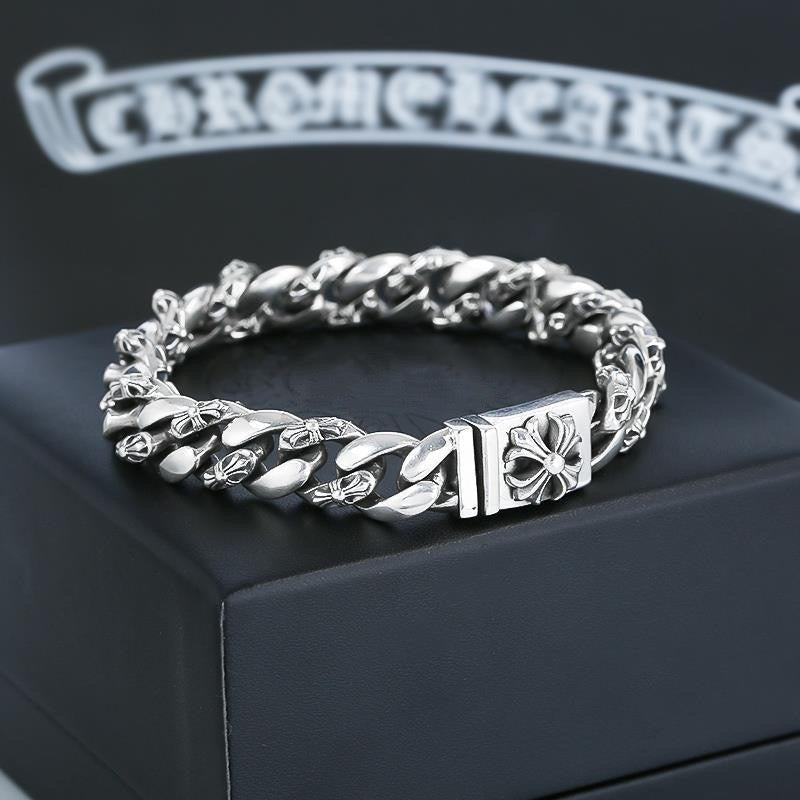 Martin Graham bracelet in polished metal-tone – styled product view