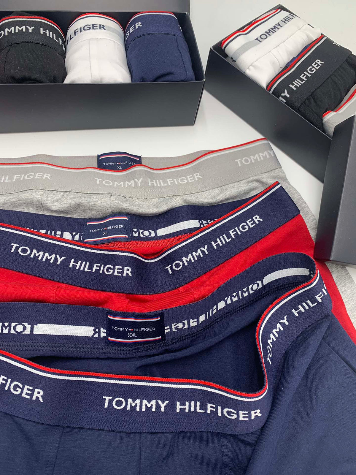 Tommy Hilfiger Clean Logo Waistbands Men's Boxer Briefs - 3-Piece Box