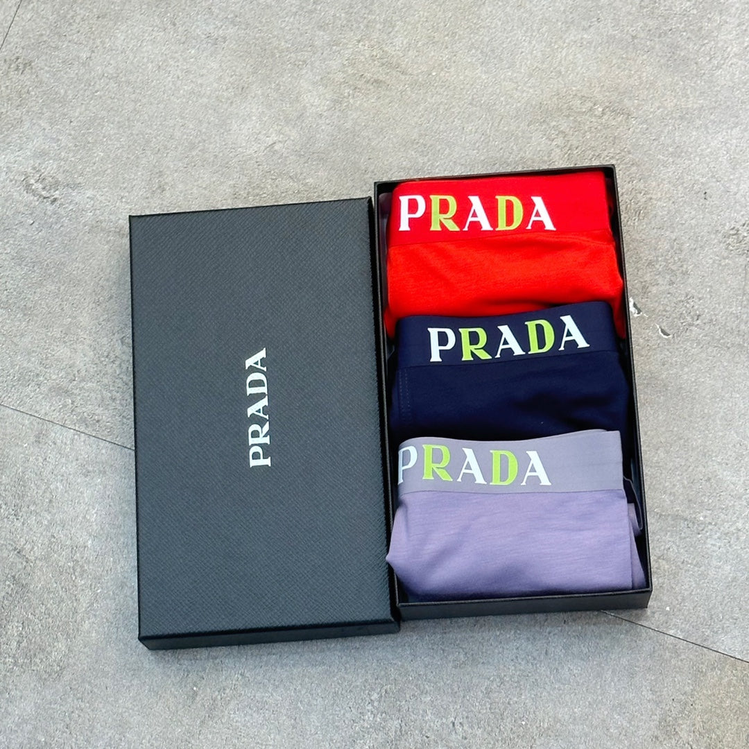 Prada Modal Men's Boxer Briefs - 3-Piece Box - Sizes L-XXXL