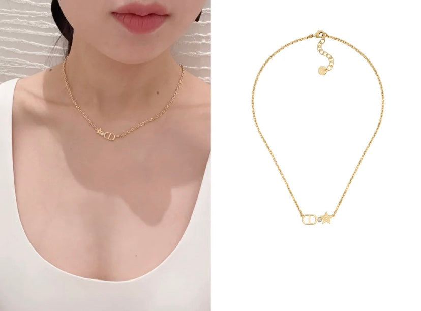 Martin Graham pendant necklace in polished metal-tone – detail view