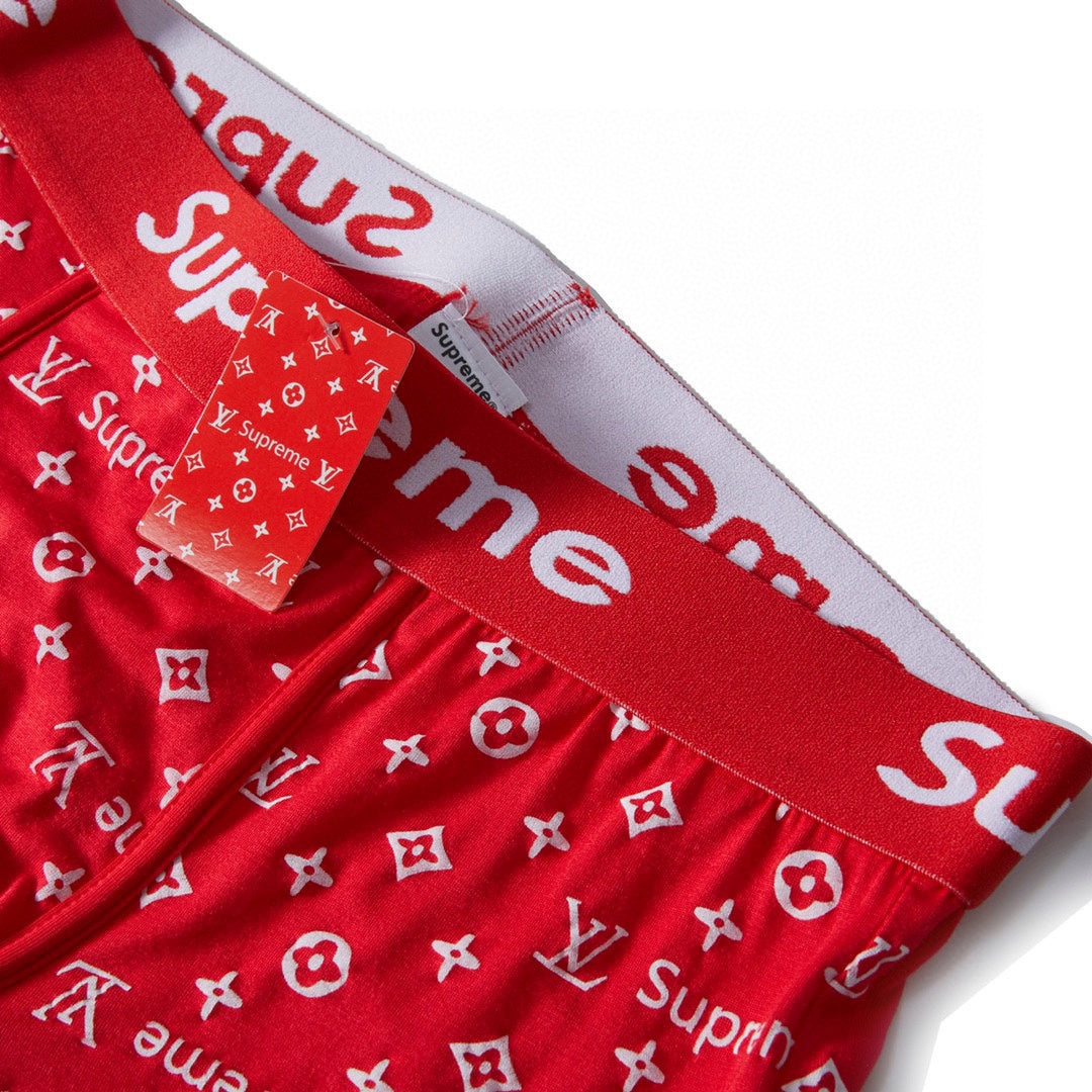 Louis Vuitton x Supreme Cotton All-Over Monogram-Style Graphics Men's Boxer Briefs - 3-Piece Box