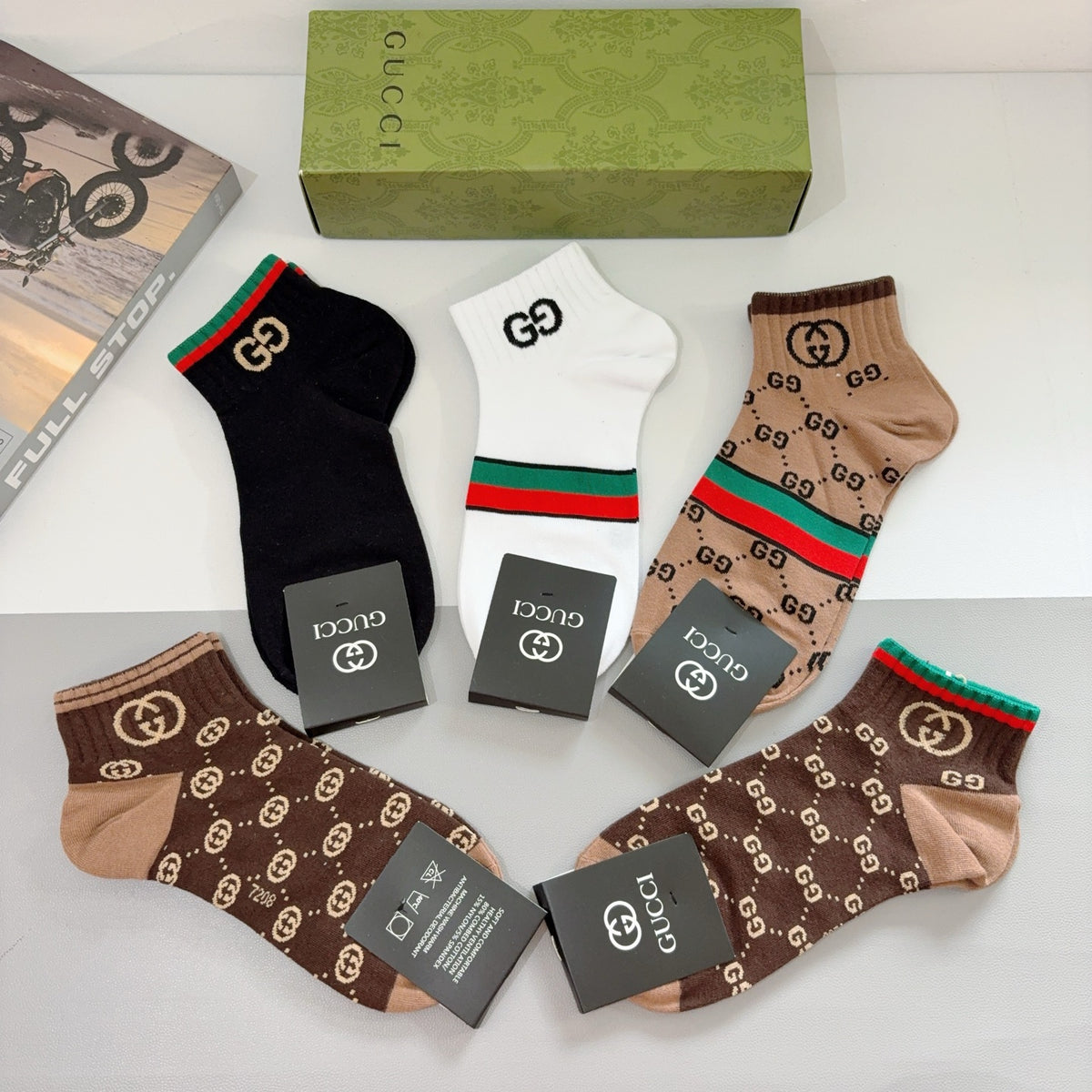 Gucci Cotton Socks – 5-Pair Pack