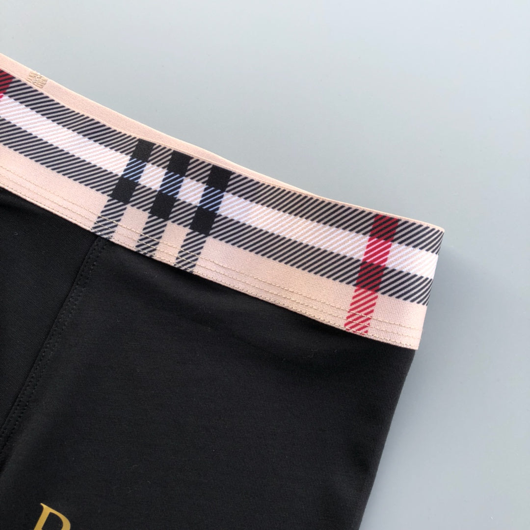 Burberry Contrast Wordmark Waistbands Men's Boxer Briefs - 3-Piece Box