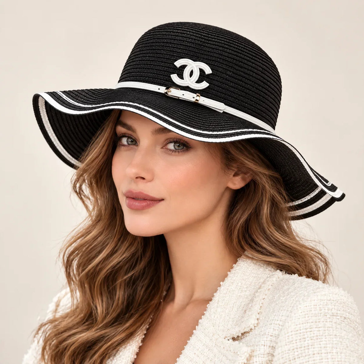 Chanel Woven Open Knit Hat - image 1