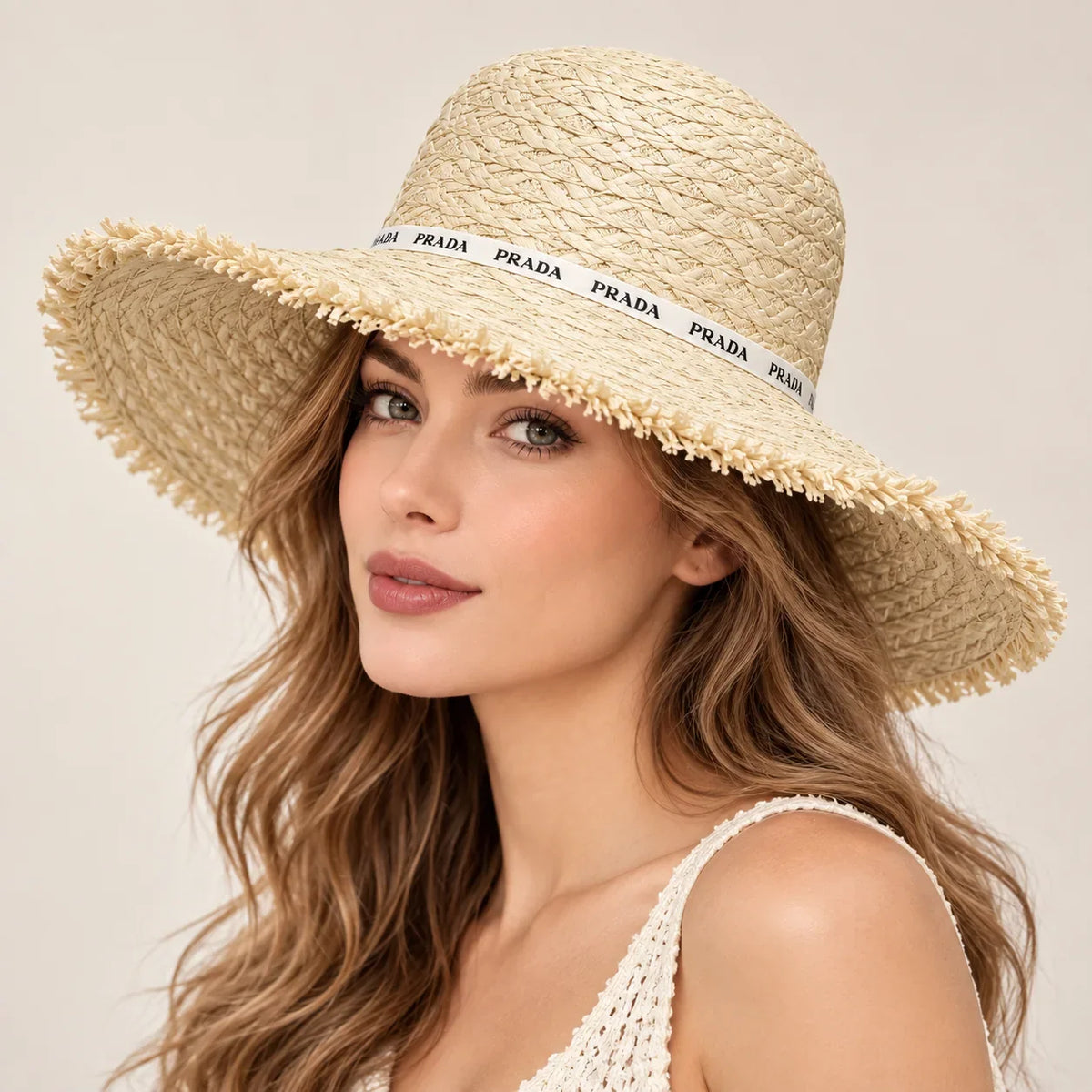 Prada Woven Open Knit Hat - image 1