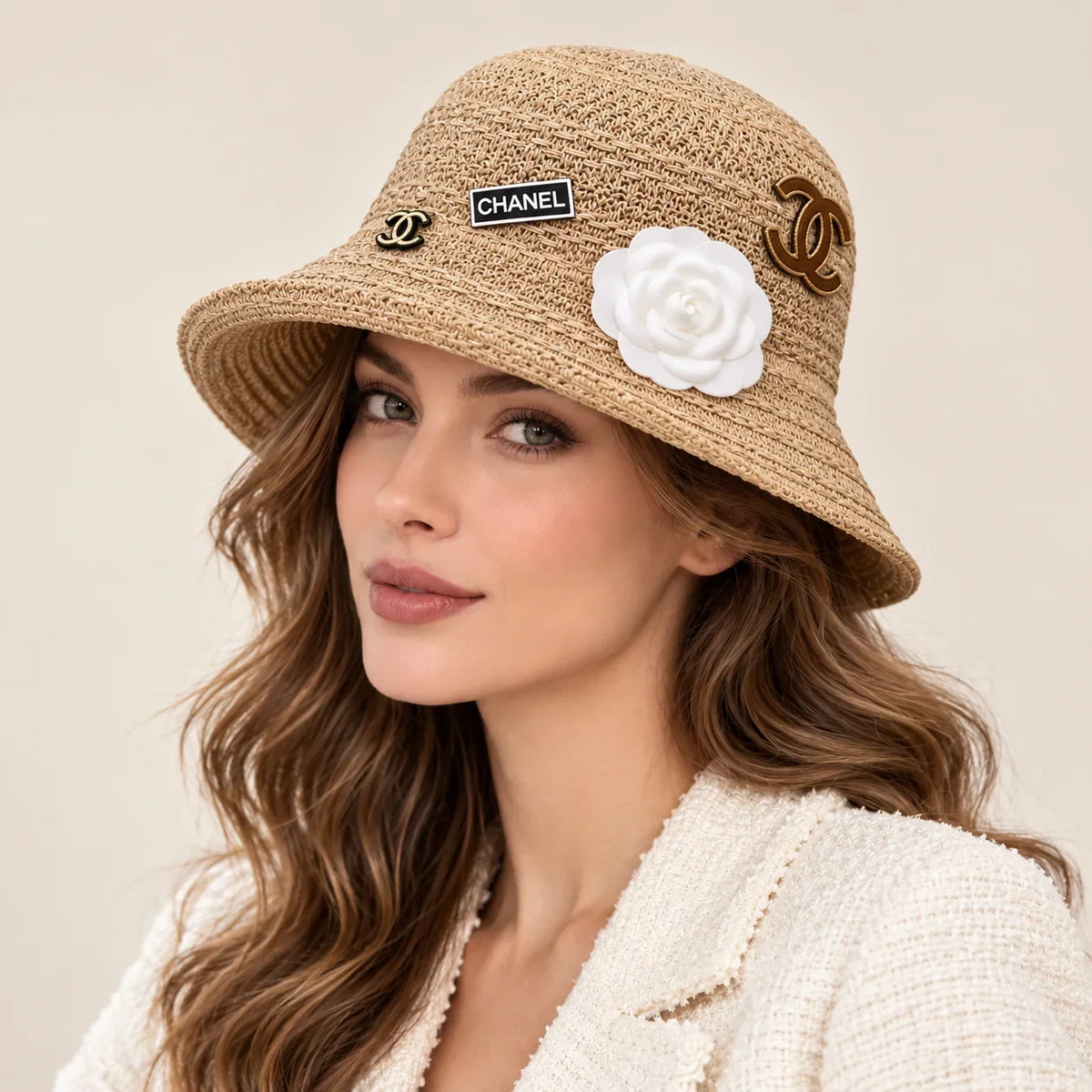 Chanel Woven Open Knit Hat - image 1