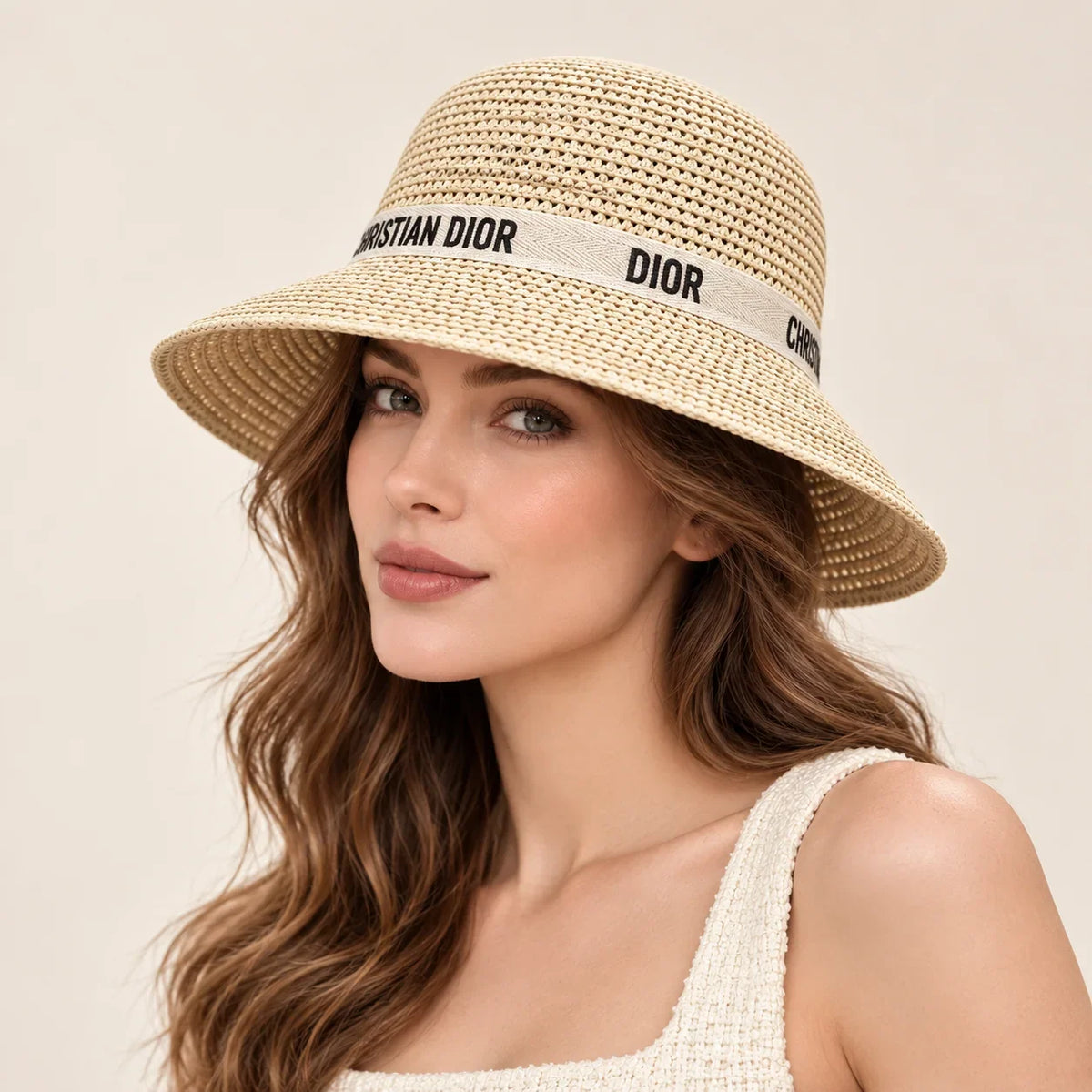 Dior Woven Open Knit Hat - image 1